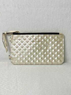 Bandolier Sheila Pyramid Embossed Pouch Light Gold Metallic-No Strap